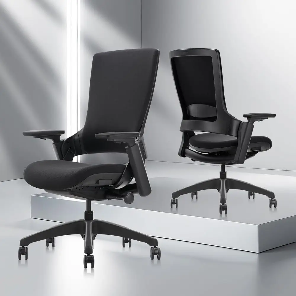 Ergonomic Fabric Swivel Chair  - Home Or Office Use ulasan dan harga